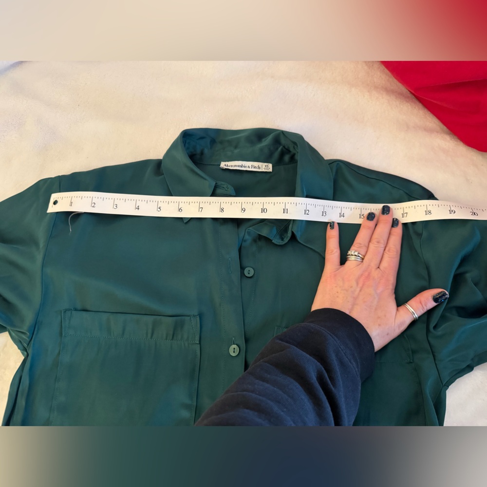 Abercrombie and Fitch satin shirt dress - Picture 10 of 16